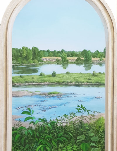 Vue sur la Loire 100 x 60 cm