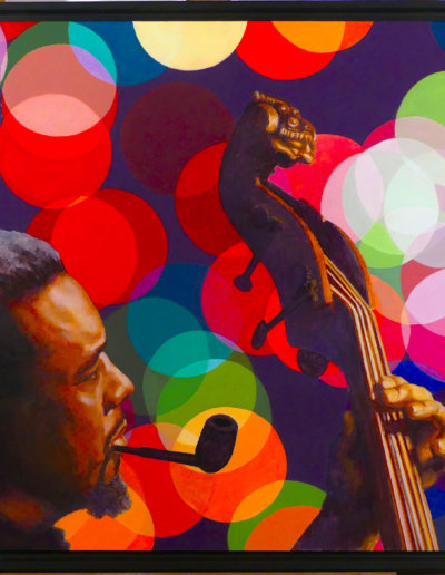 Charles Mingus      - Huile sur panneau 60 x 60 cm