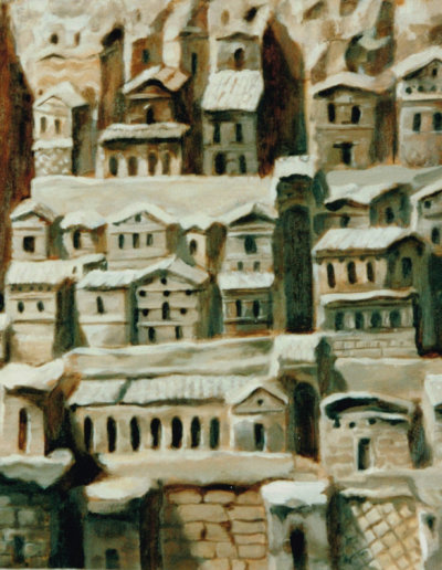 Ville (d'apres un bas-relief romain) -33 x 44 cm