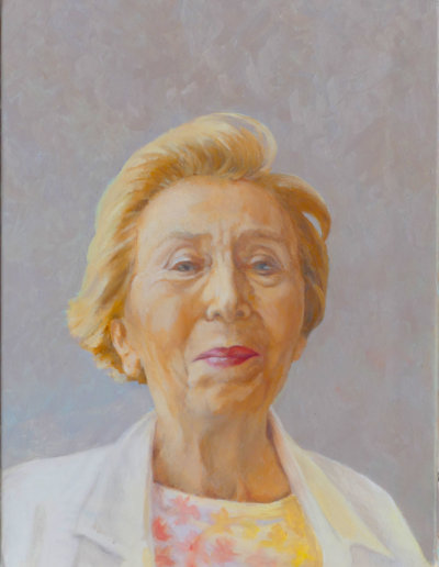 Portrait de ma mère -  Huile sur toile - 27 x 35 cm