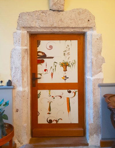 porte décor arabesques in-situ